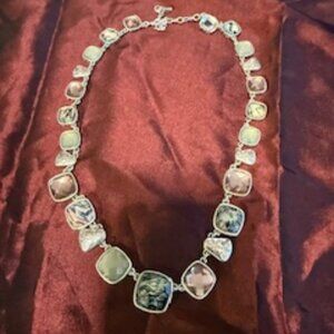 Beautiful Mother-of-Pearl & Silver Necklace